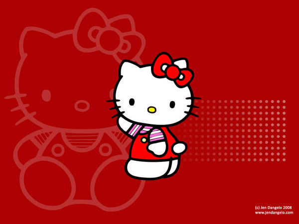 Hello Kitty Wallpaper Red By Tearless Envy On Deviantart