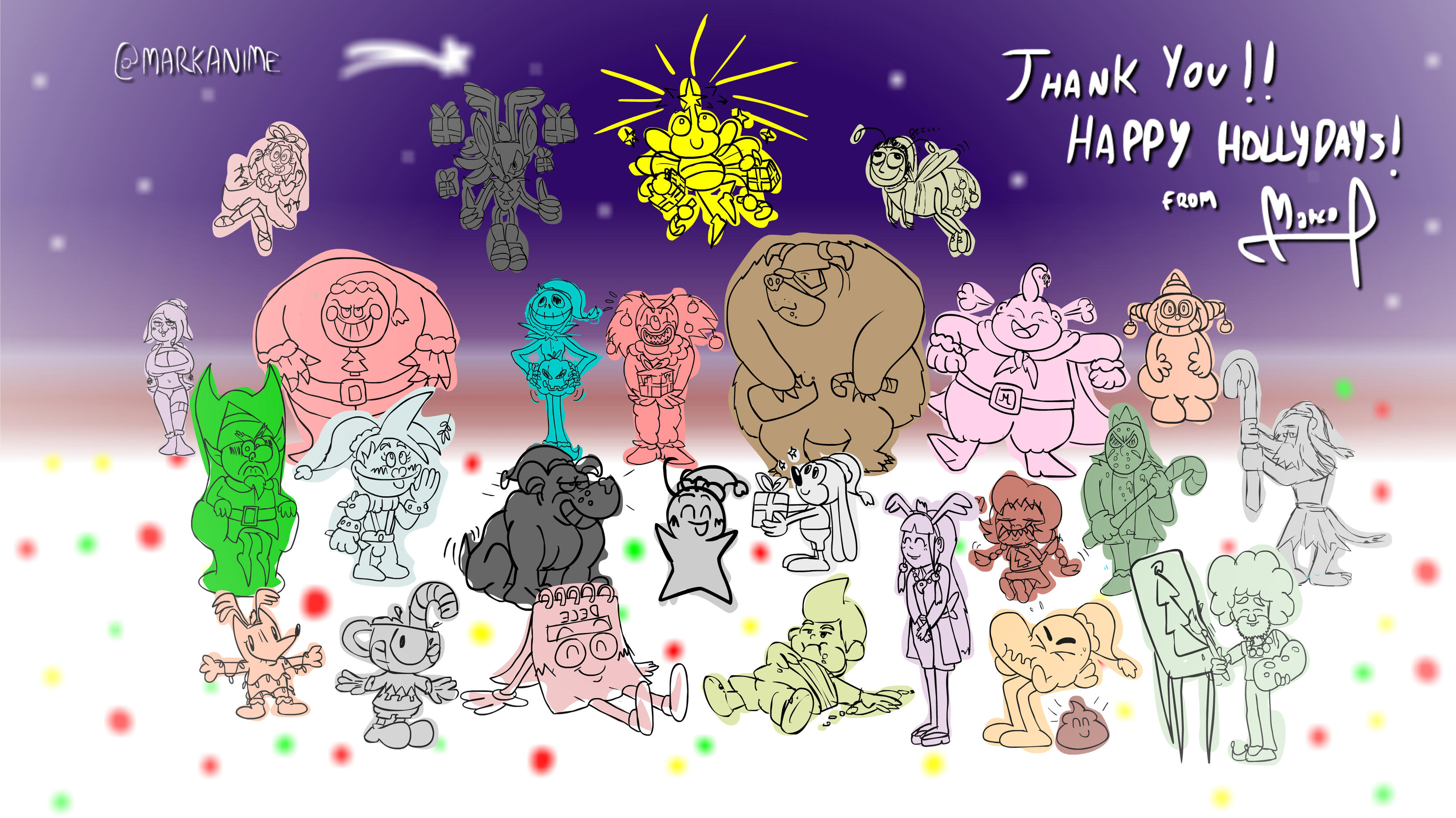 2017 Christmas Gift on my Stream by MarKAnime