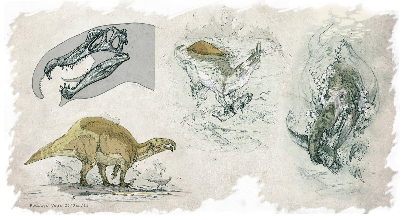 Spinosaurus aegyptiacus All Yestered by Rodrigo-Vega