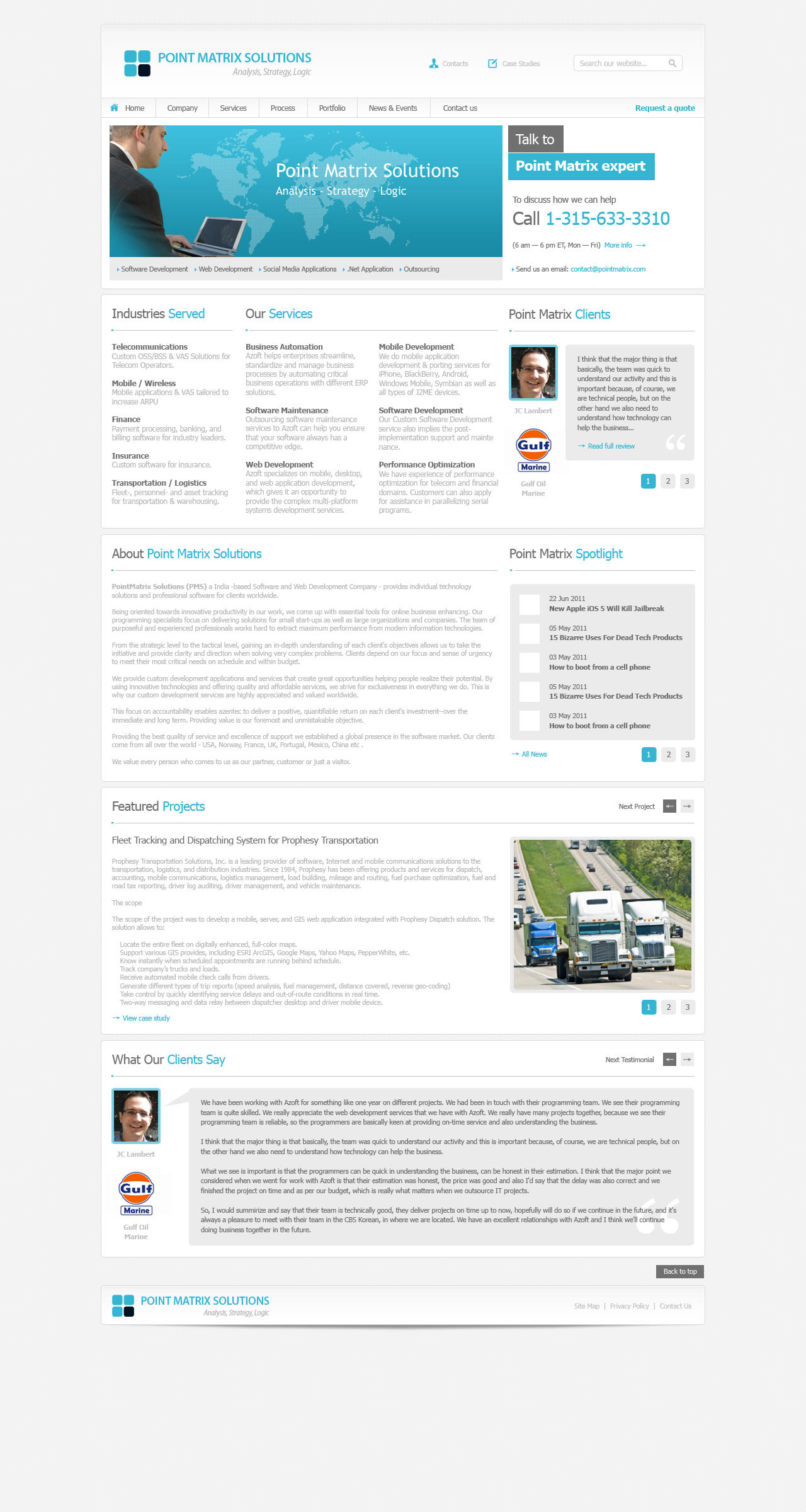 Business Website Free PSD by victorsosea