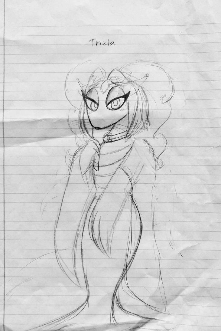 Hunter Brutality: Thula (sketch) by xLittle-Miss-Horrorx