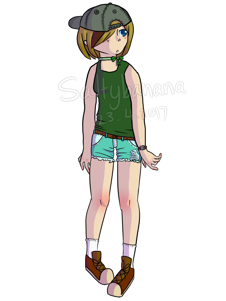Random Girl [REDRAW] by SaltyBanana on DeviantArt