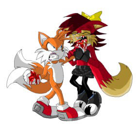 Tails punches Fiona by FoxAffliction Tails punches Fiona by FoxAffliction