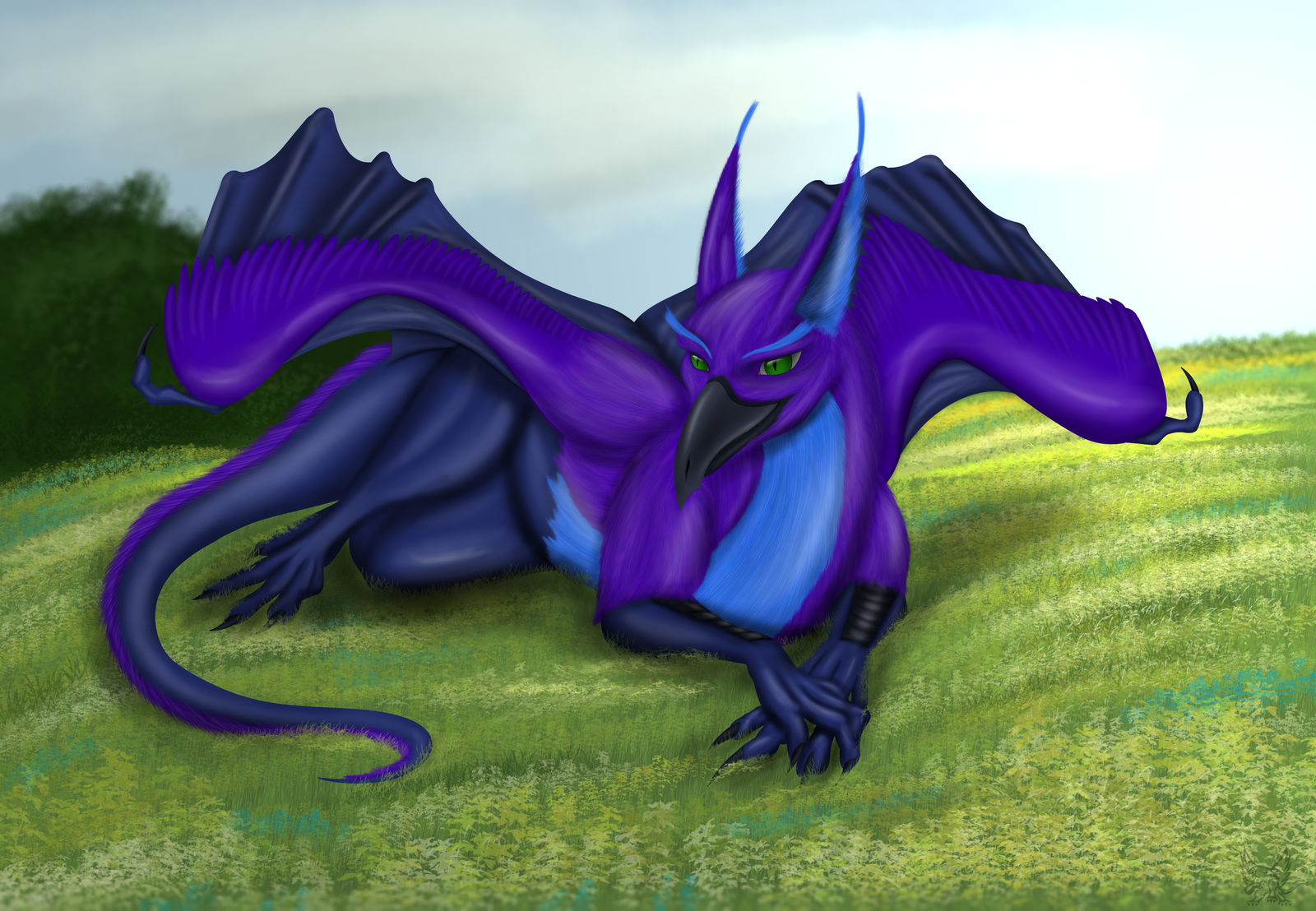 Resting on the grass by gryphon1