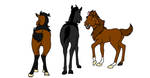 Dan and Sarah's Foals by CalypsotheDoe