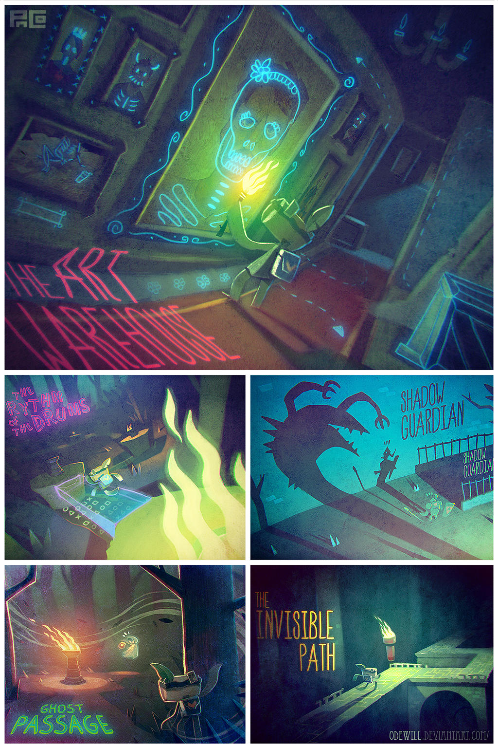 Tearaway MediaMolecule Illustrations by Odewill
