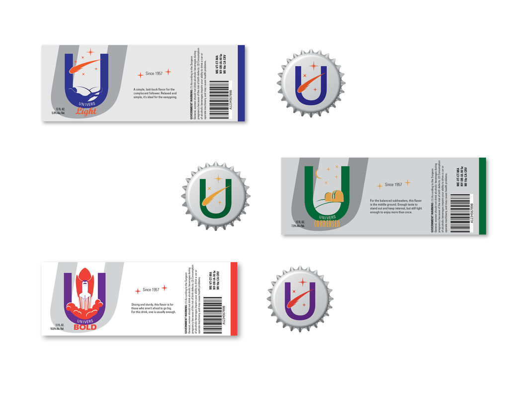 Typographic Lager - Univers (Labels) by AnimeVeteran