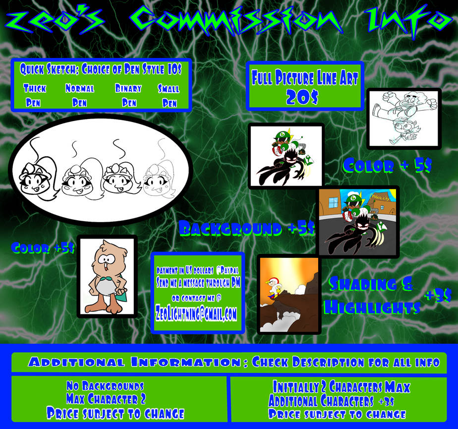 MY Commision Sheet by ZeoLightning