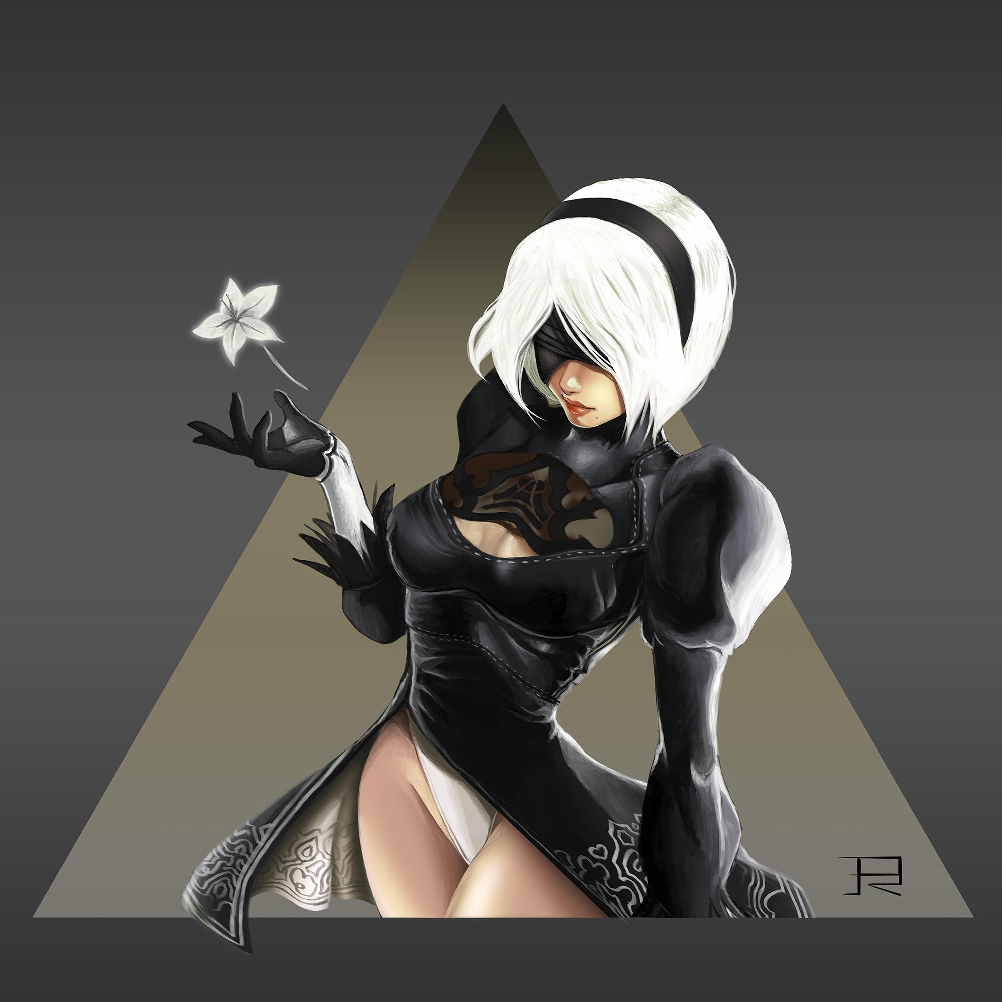 nier automata 2b fanart nier automata 2b fanart