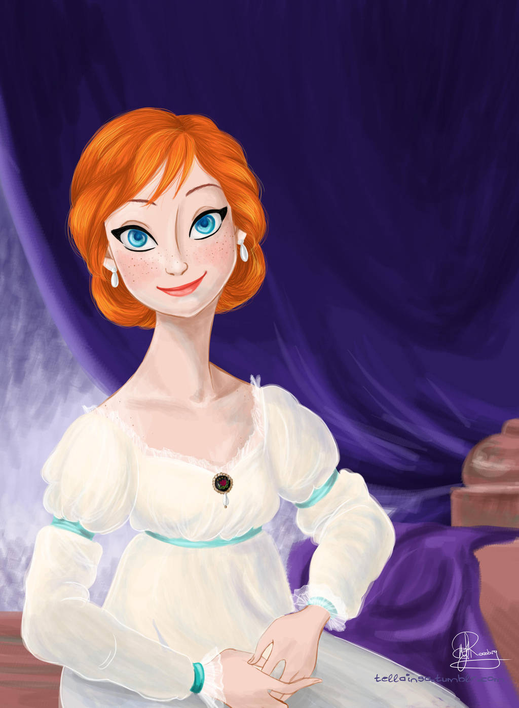 Her royal highness, the princess Anna of Arendelle by Tella-in-SA