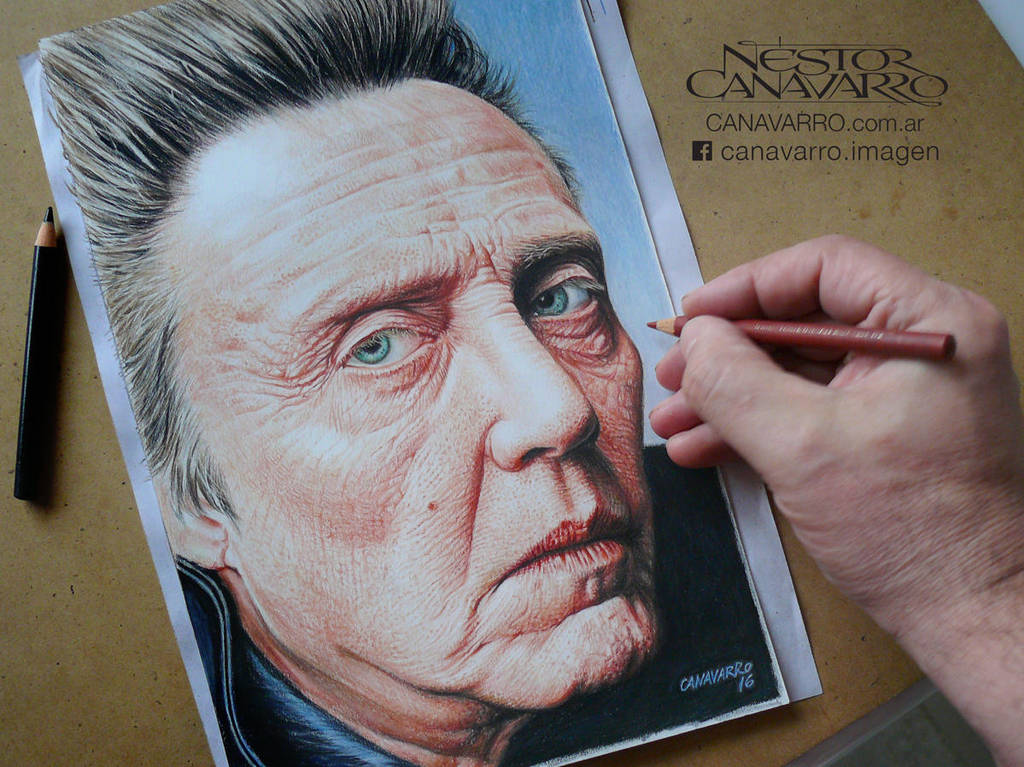 Christopher Walken - Color pencils by NestorCanavarro