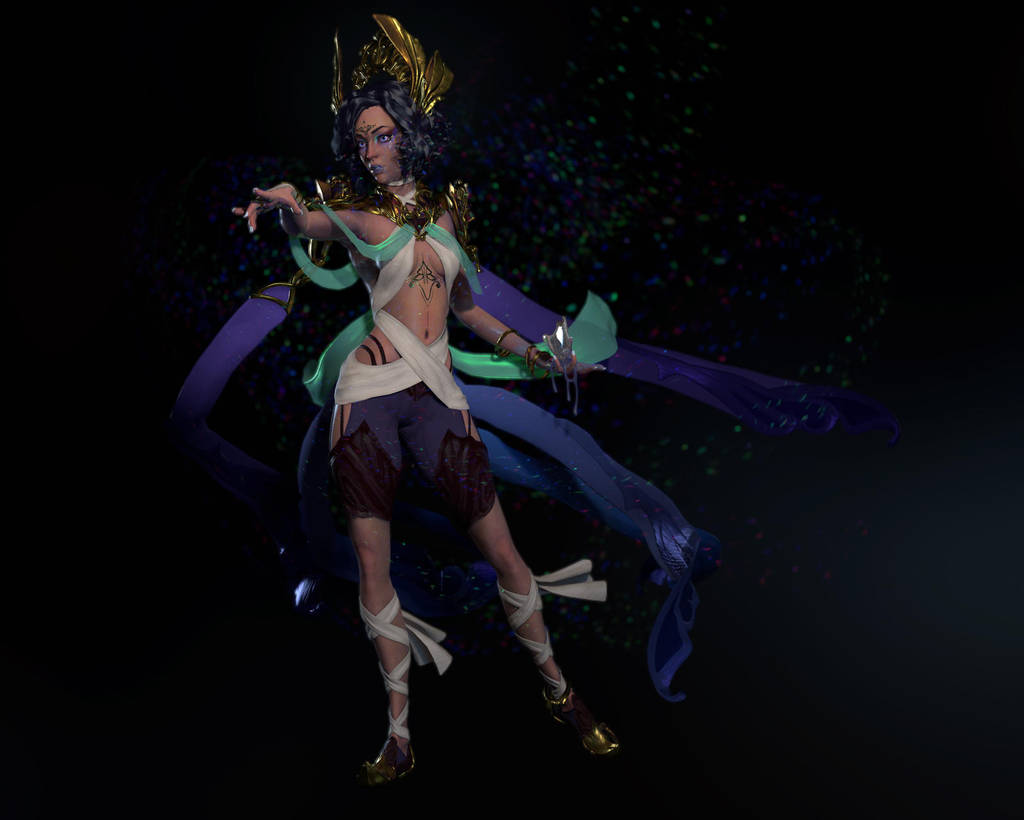 Opal Eater - Texture Progress by Alemja