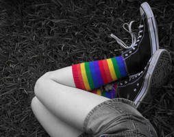 Rainbow Socks by Illusive-Dreamer