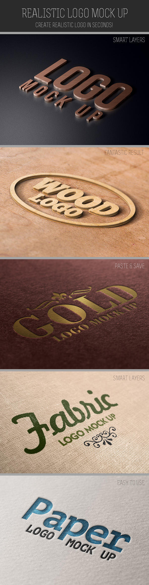 Realistic Logo Mock Up by kotulsky