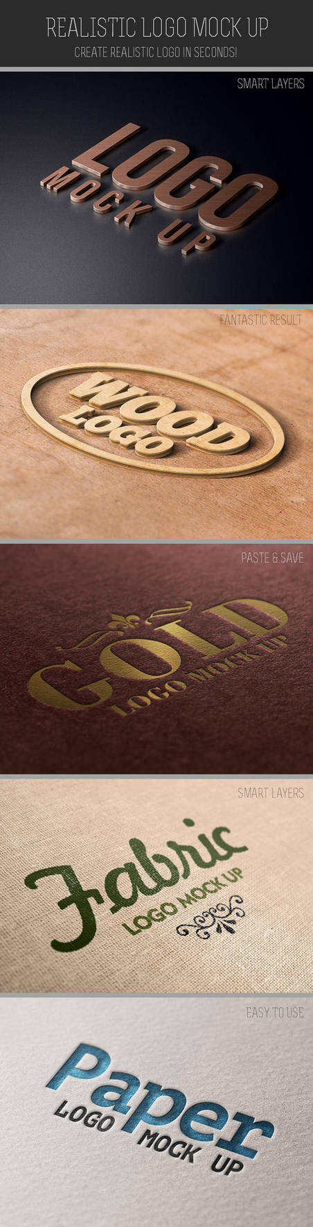 Realistic Logo Mock Up by kotulsky