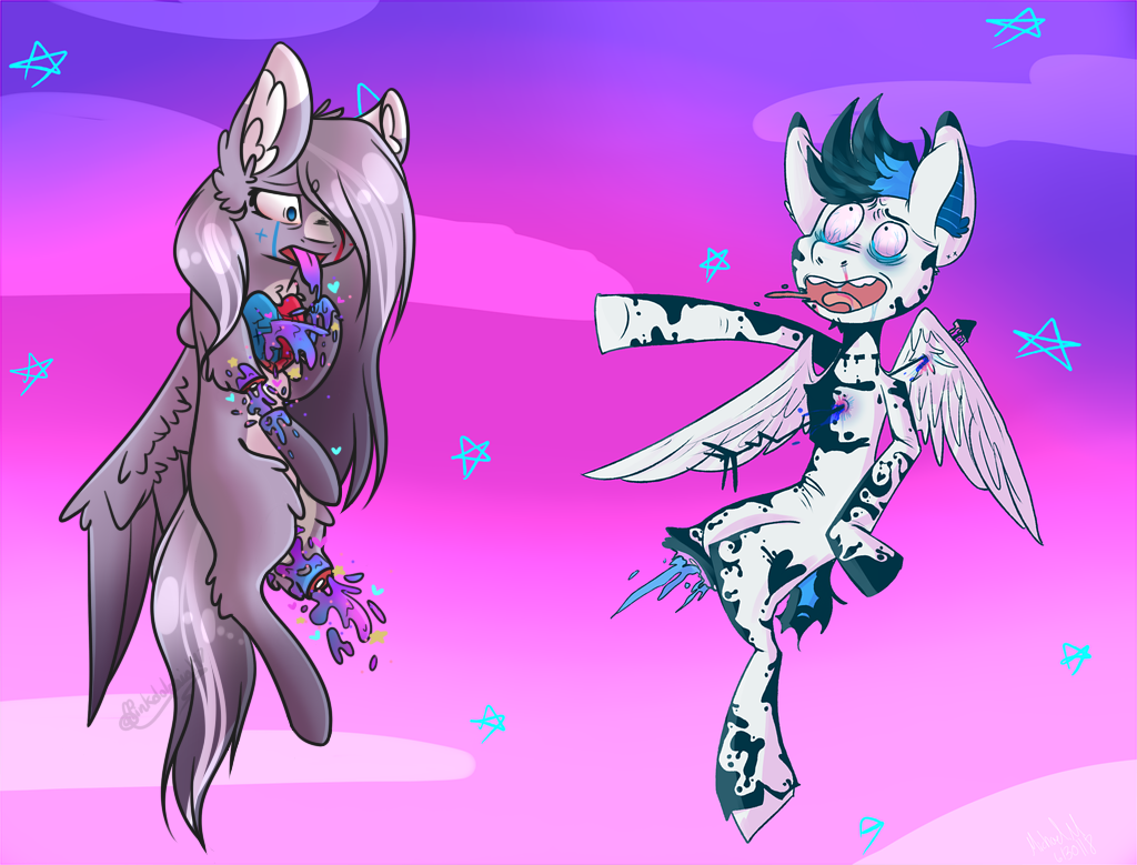 Chest Pains...(Collab) by Pinkdolphin147 on DeviantArt