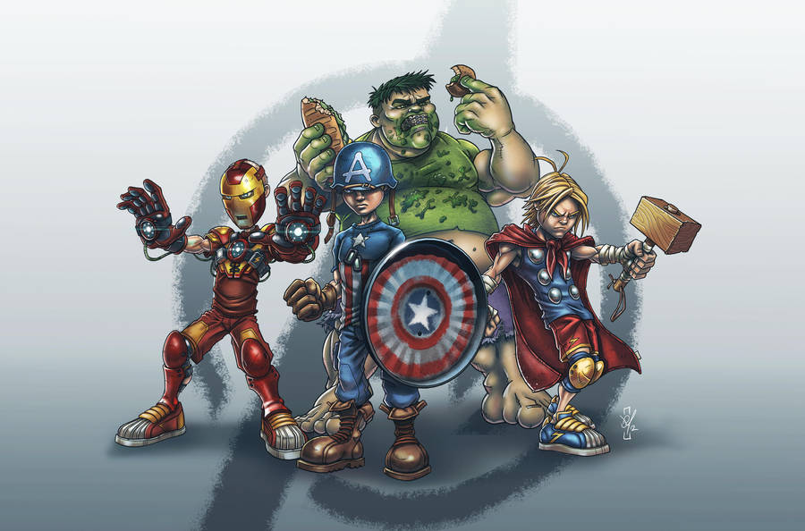 School Yard Avengers by DazTibbles