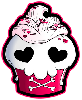 Skull Cupcake by YamPuff