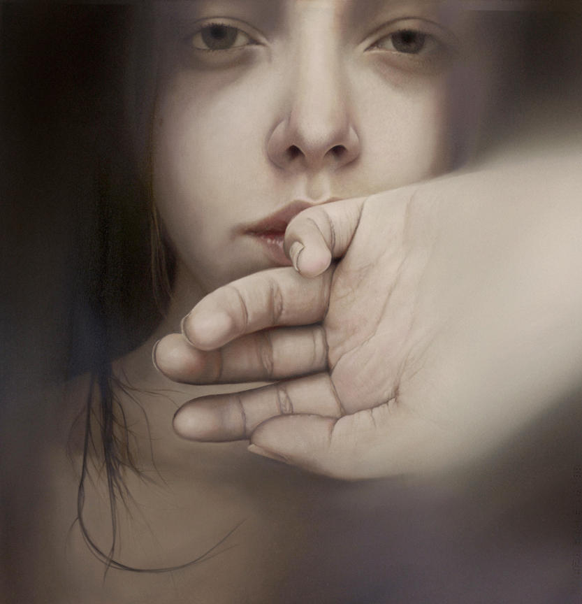 Girl in the window by petercmatthews Girl in the window by petercmatthews