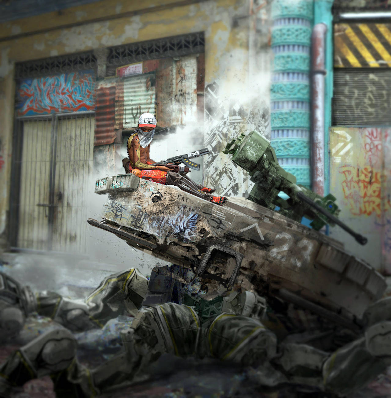 Babiru 12. Detail. Chill out on a wreck. by duster132