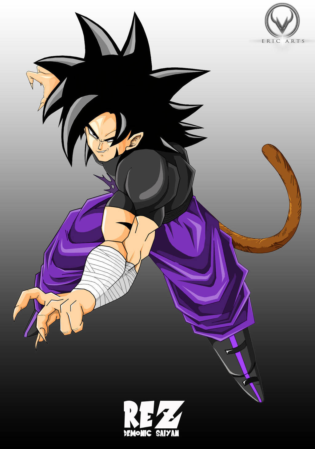 REZ THE DEMONIC SAIYAN by ERIC-ARTS-inc on DeviantArt