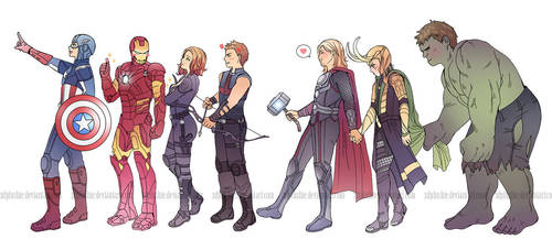 Avengers Assemble! by miho-nyc