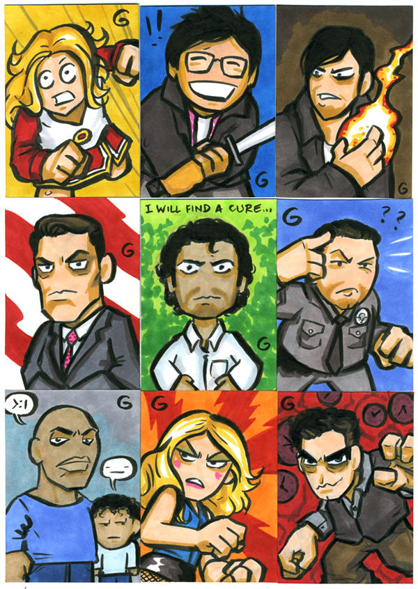 Cartoony HEROES by grantgoboom