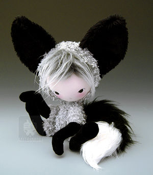 Shi Kitsune Fox Plush Doll 2 by kaijumama