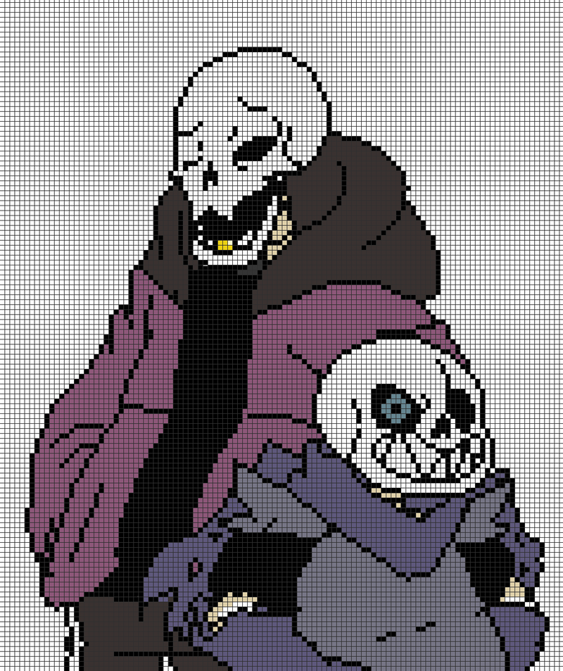 Swapfell Sans + Papyrus Pixelart with Grid by Sk0p3r on ... Drawing pixel art is easier than ever while using pixilart.