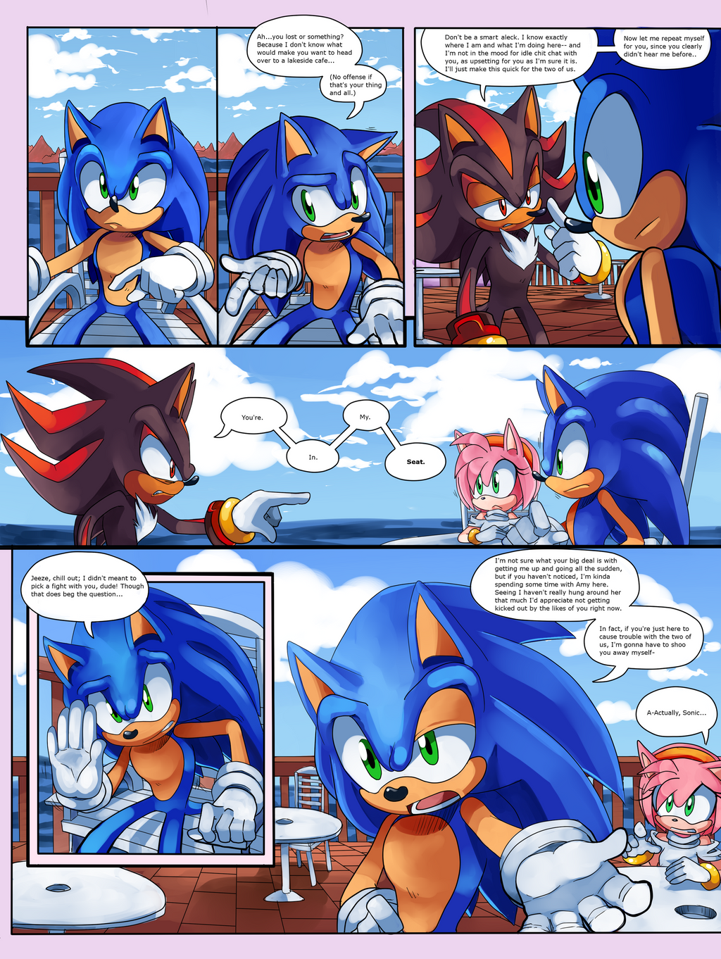 Sonic Vs Shadow Comic Page 3 By Chicaaaaa On Deviantart