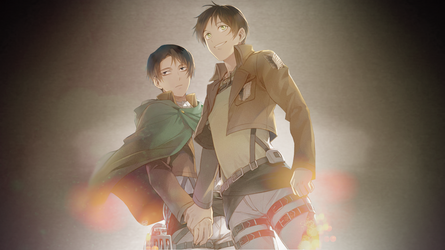 Eren And Levi Shingeki No Kyojin Wallpaper By Zerokiryuuaddict On