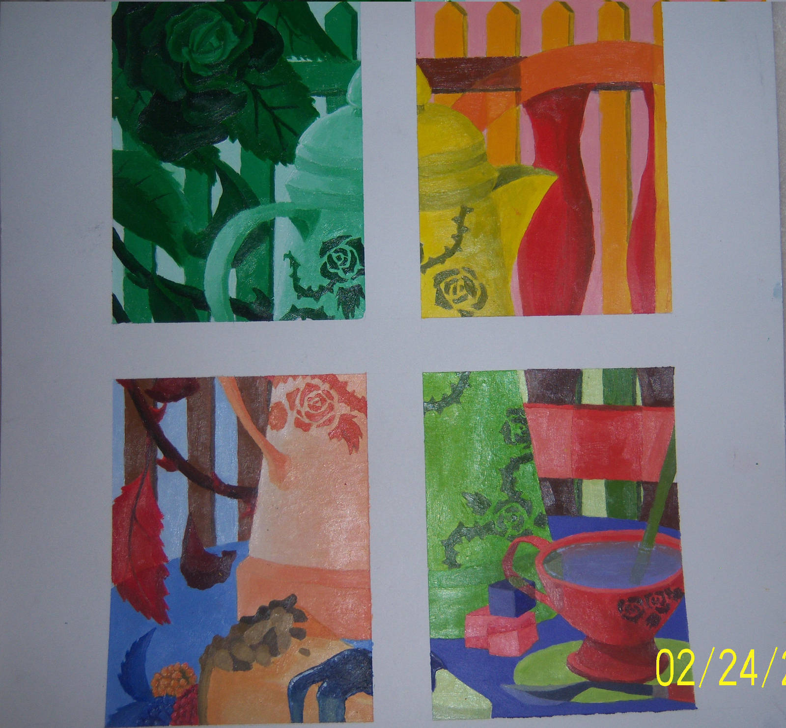 2D Design Color Scheme Painting- Teatime by Gemini-Astrae