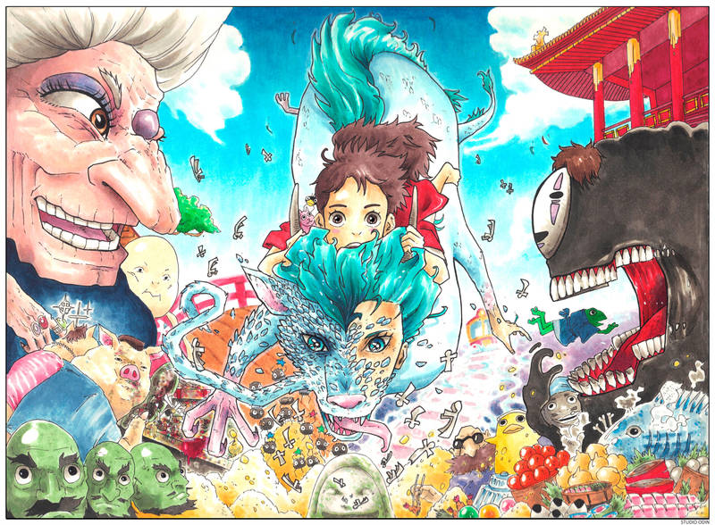 1 COLOR SPREAD Spirited Away by studioodin on DeviantArt