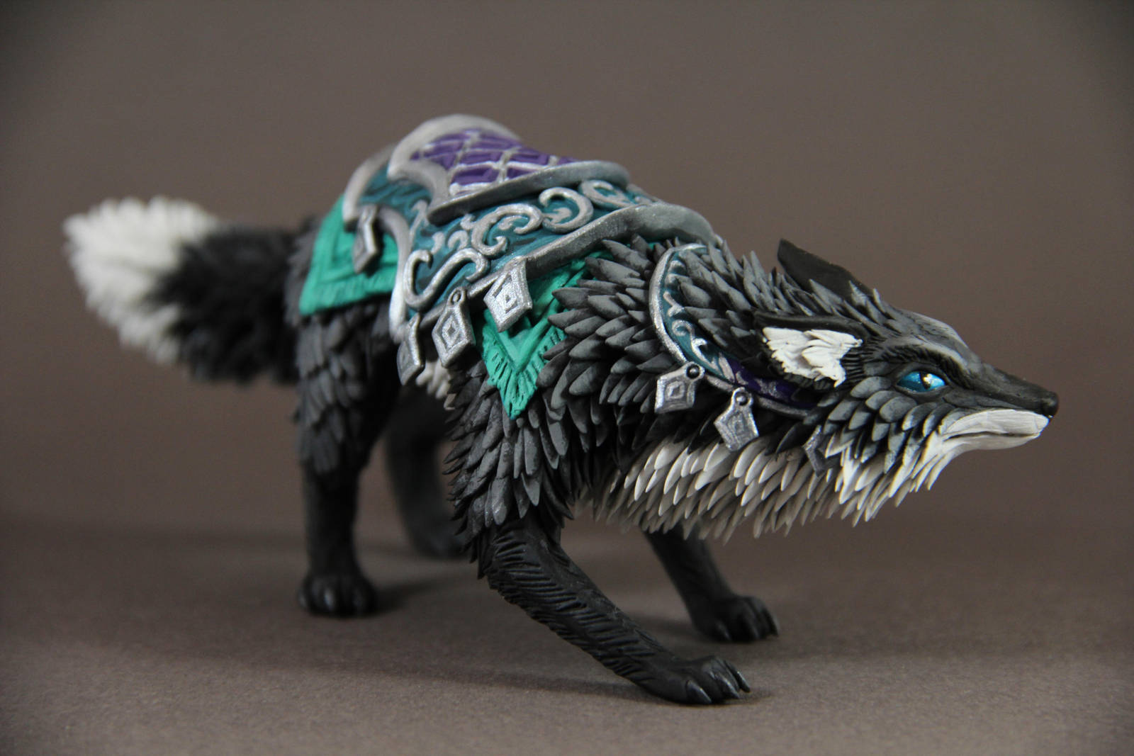 Llothien Prowler Fox (World of Warcraft sculpture) by ColibriWorkshop