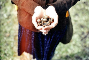 acorn hands. by pickaredballoon