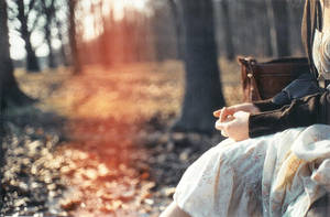 autumn sinks to fingertips. by pickaredballoon