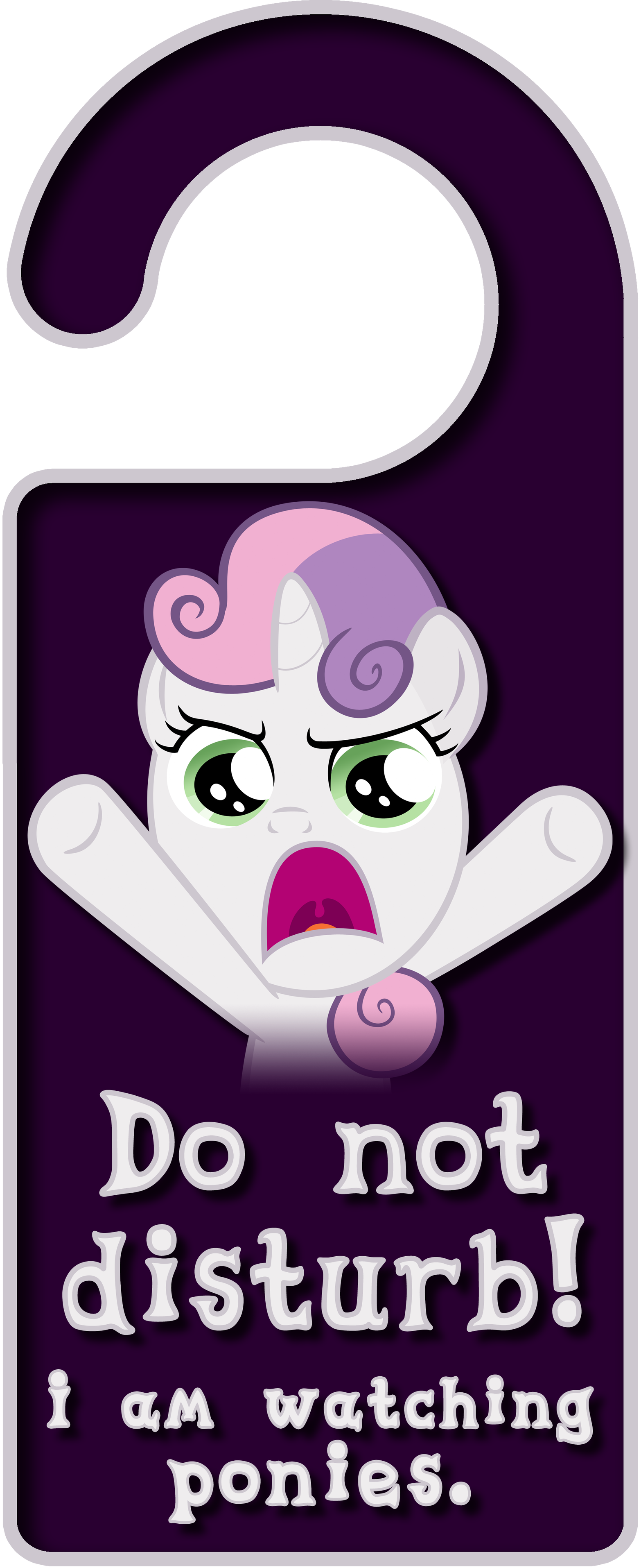 Sweetie Belle Door Knob Hanger by Thorinair