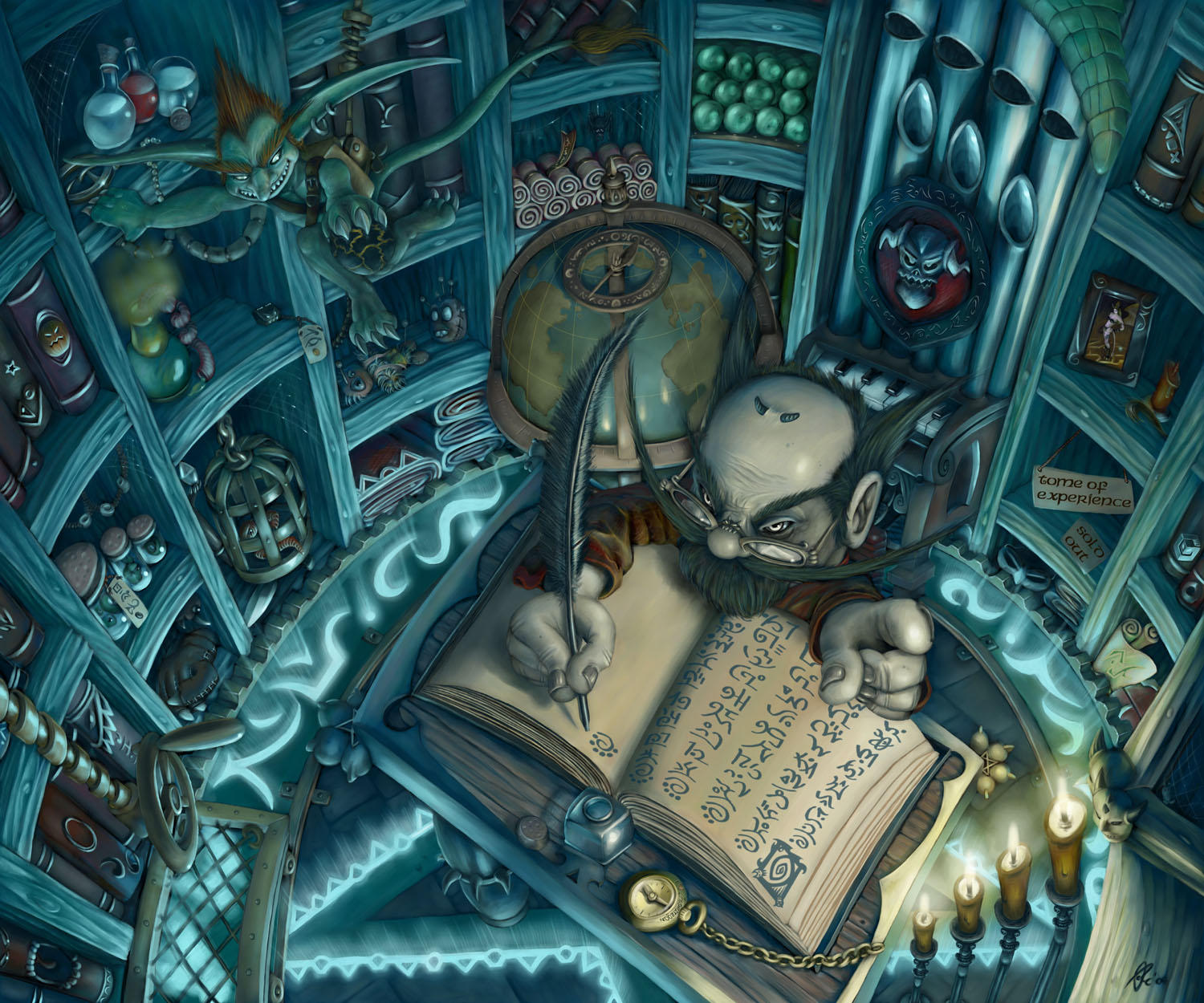 Gnome Warlock Shop -final- by OrcOYoyo