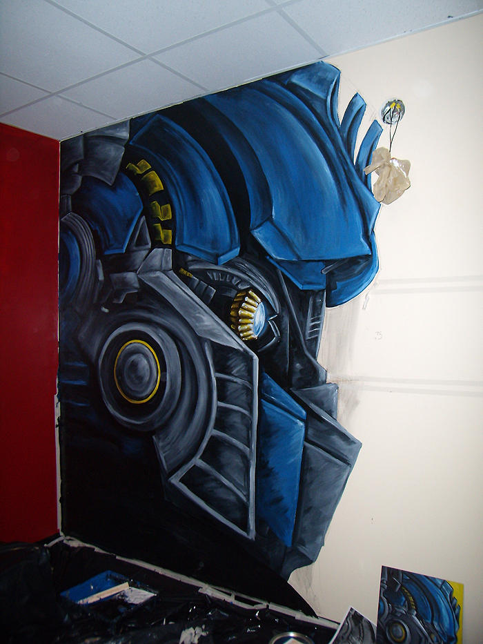 Optimus mural by Mango-Elf