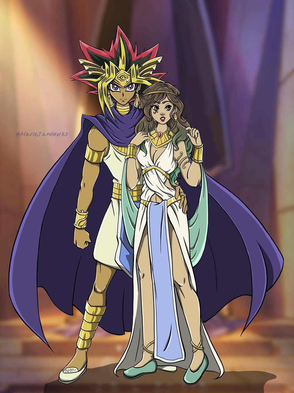 King and Queen of Egypt by MarieJaneWorks