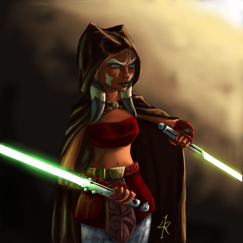 Ahsoka Star Wars- Clone Wars by RaikohIllust