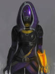Tali'Zorah speed paint by RaikohIllust