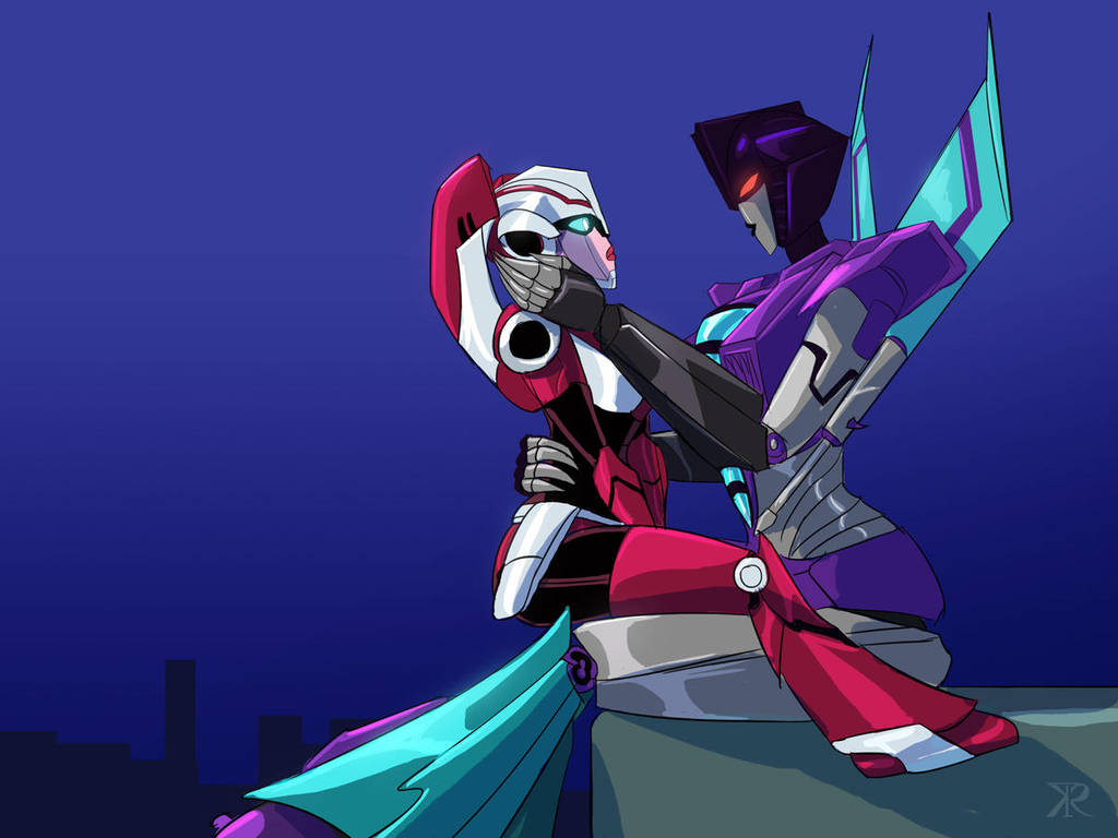 Slipstream with Arcee by RaikohIllust on DeviantArt