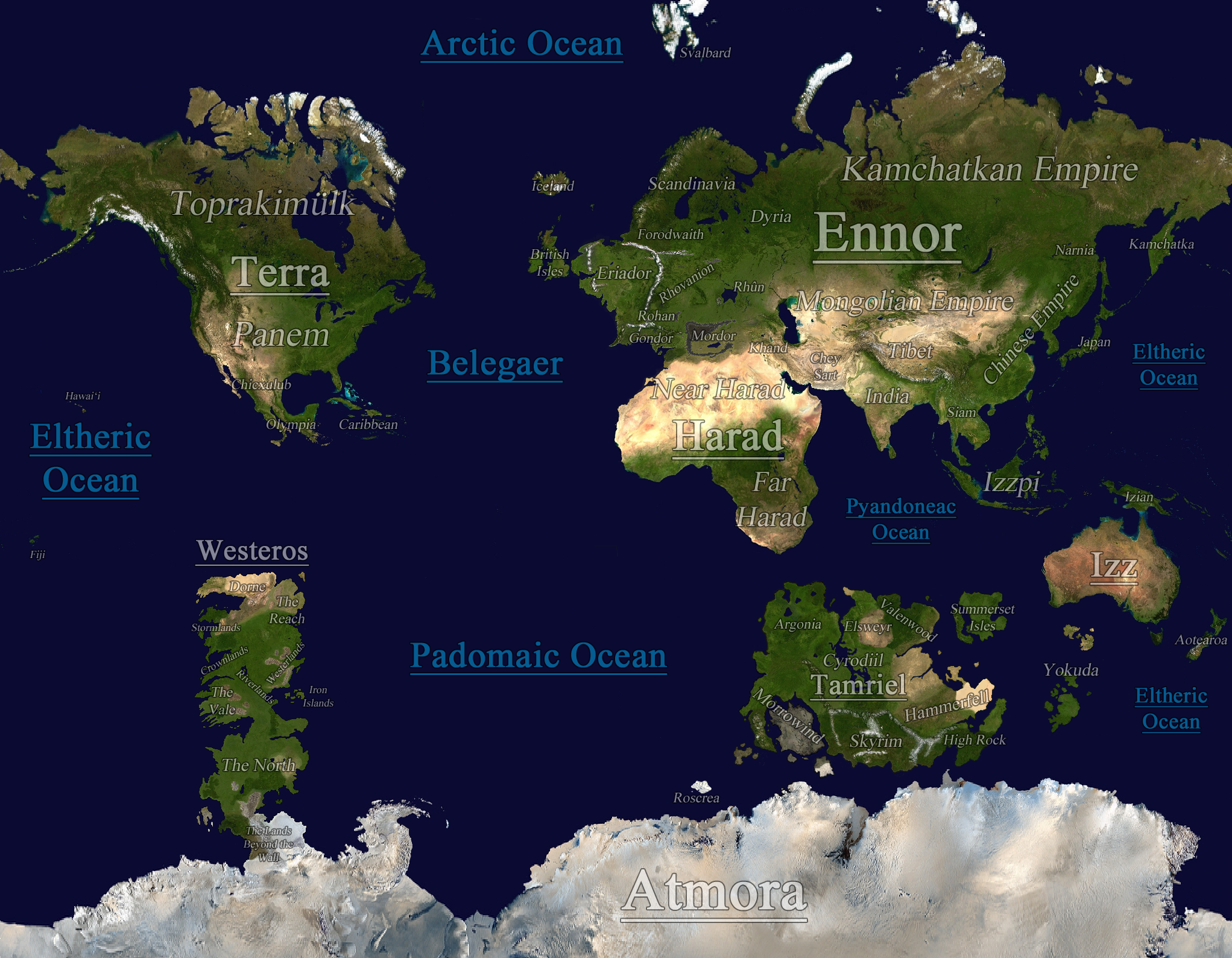 Midgard: A Fantasy World Map - [OLD VERSION] by tomme23 on DeviantArt