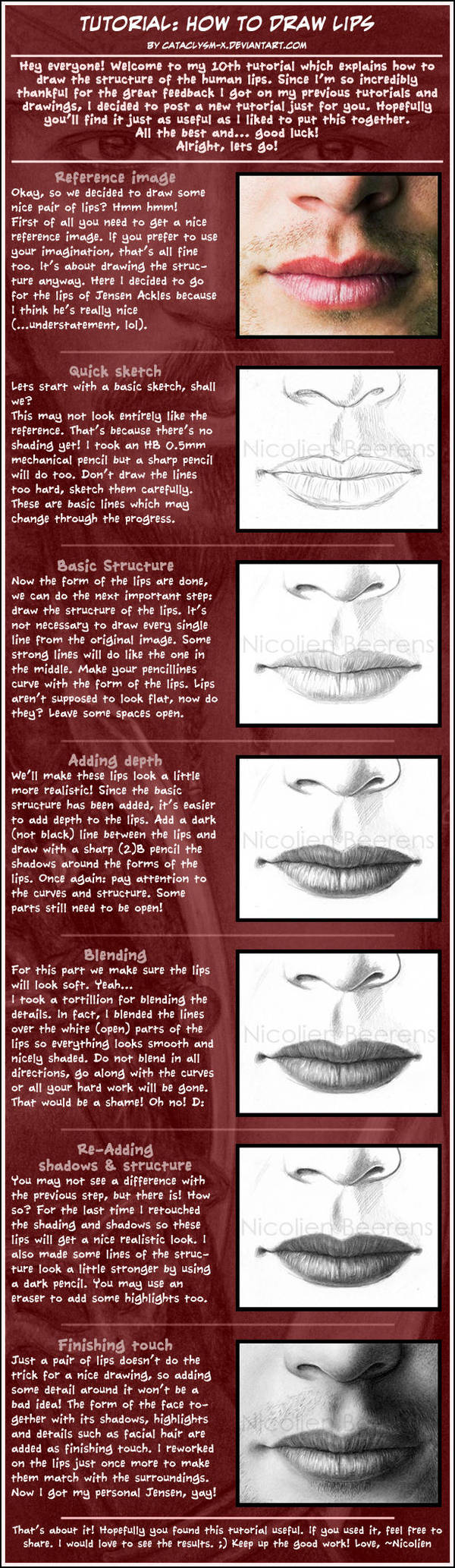 Tutorials: How to draw lips by Cataclysm-X