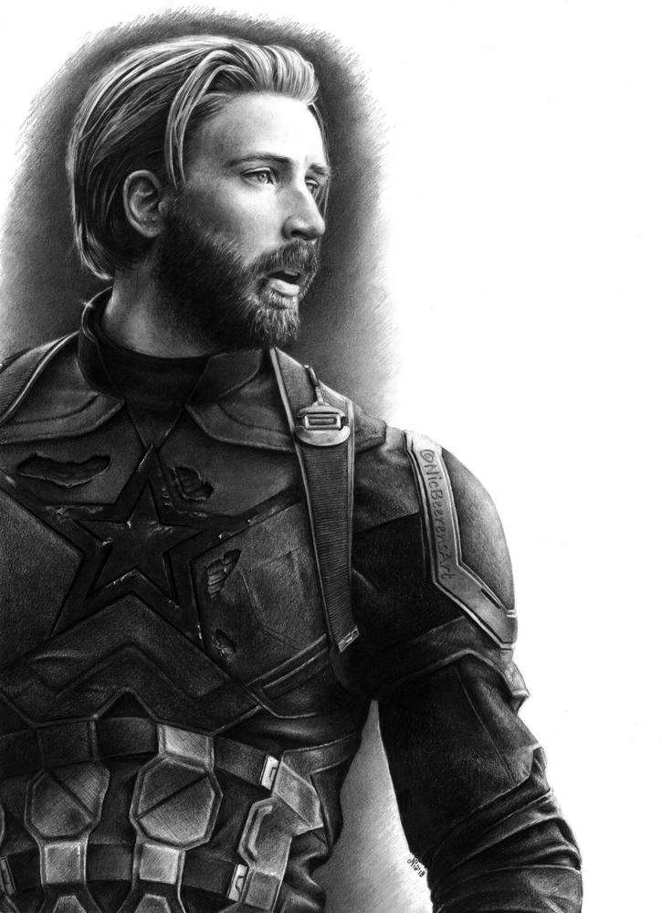 CAPTAIN AMERICA (PENCIL DRAWING) by Cataclysm-X