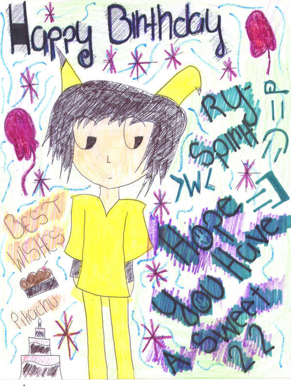 Happy Birthday Ry-Spirit X3 by Foxyvulpixie