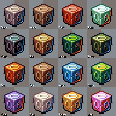 Pixel materials by Orteil
