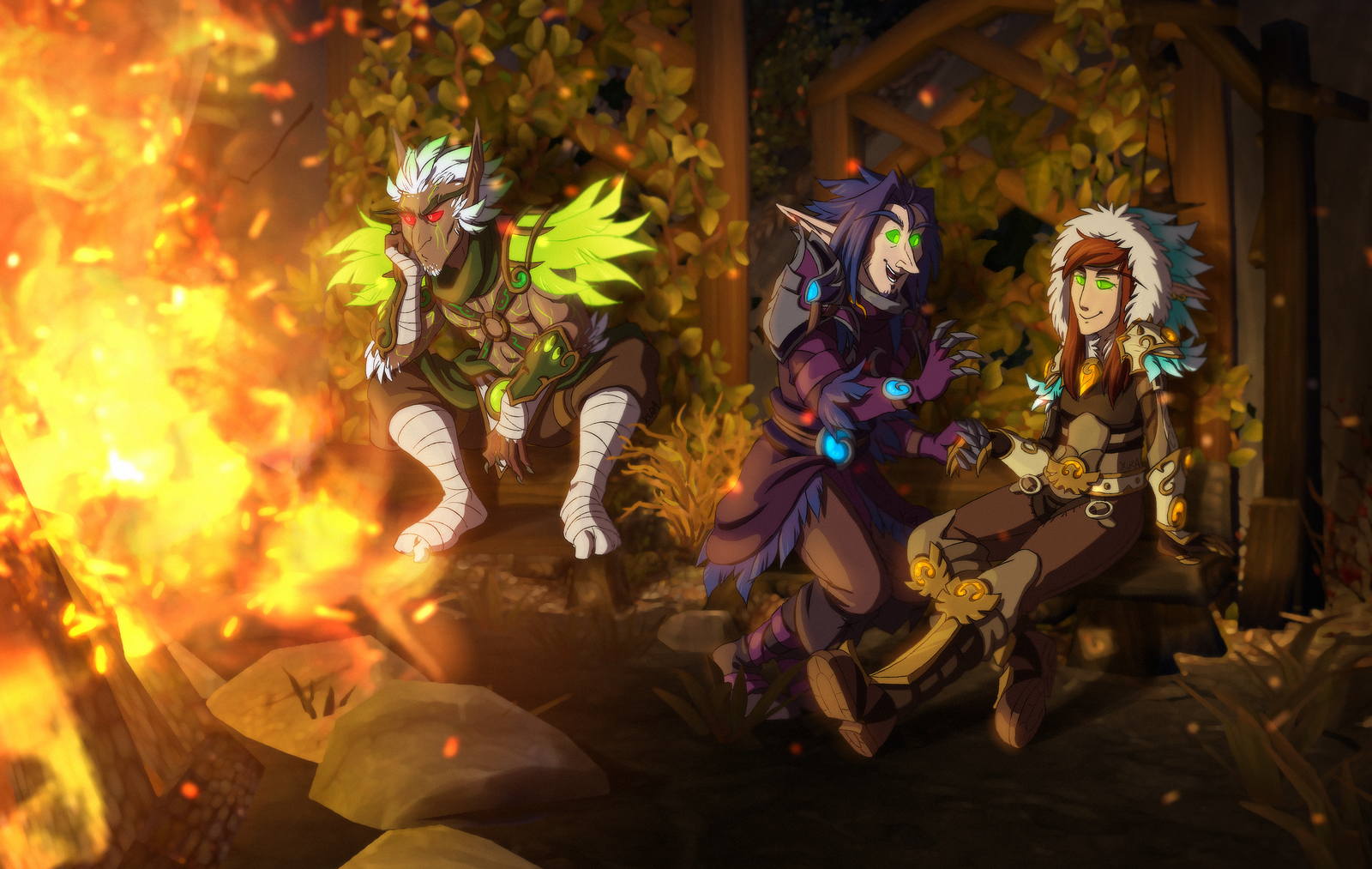 Campfire by xuza
