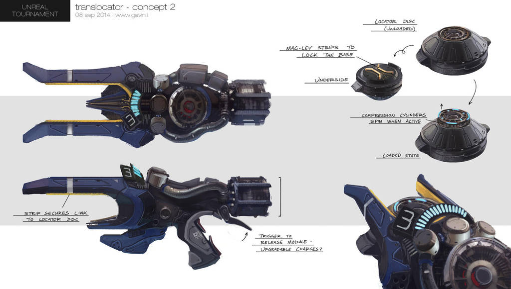 Unreal Tournament - Translocator Concept by gavinli